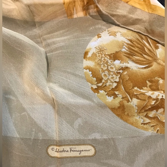 Salvatore Ferragamo Animal Print Silk Scarf- 61”x16.5” 🐆🔥 - Picture 10 of 17